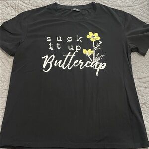 *4 for $10* Sheshow tee with Yellow Floral Design L